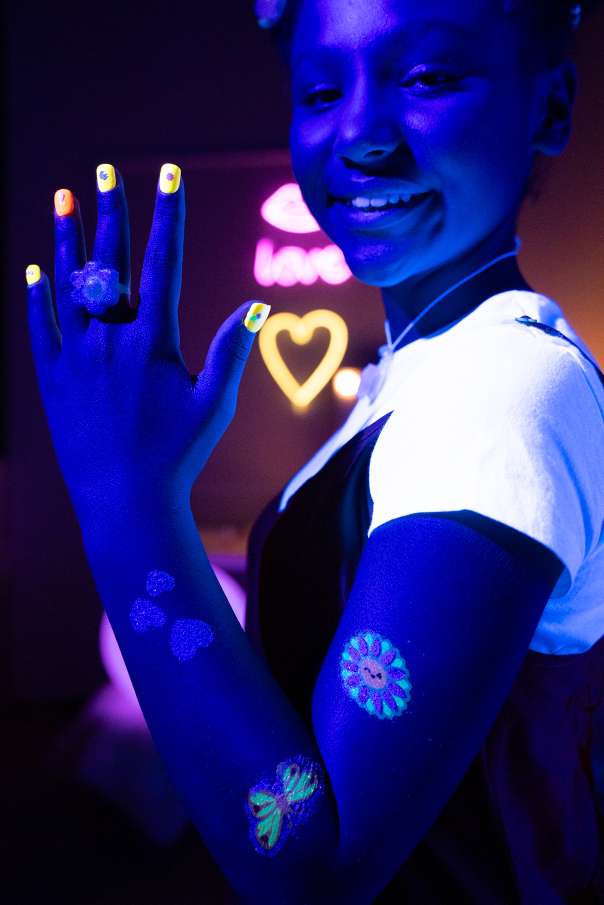 FabLab Glow in the dark -Glitter Tattoos