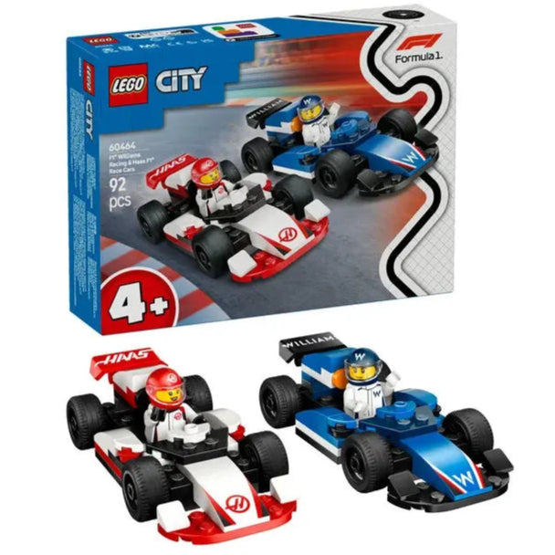60464 LEGO City F1® Williams Racing og Haas F1®-racerbiler