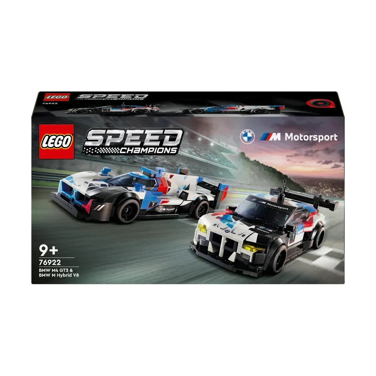 76922 LEGO Speed Champions BMW M4 GT3 og BMW M Hybrid V8-racerbiler