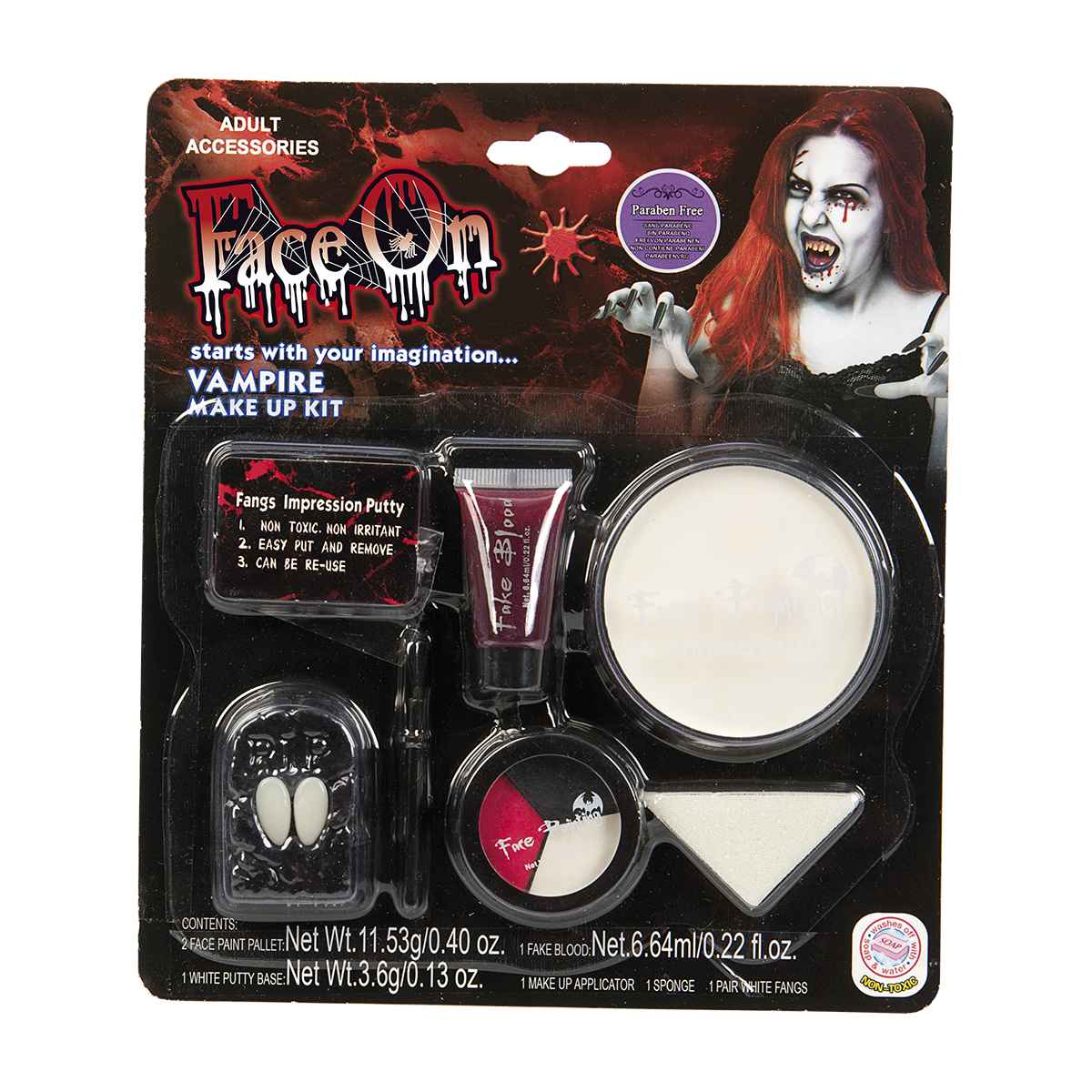 Halloween Ansigtsmaling sæt, Vampyr