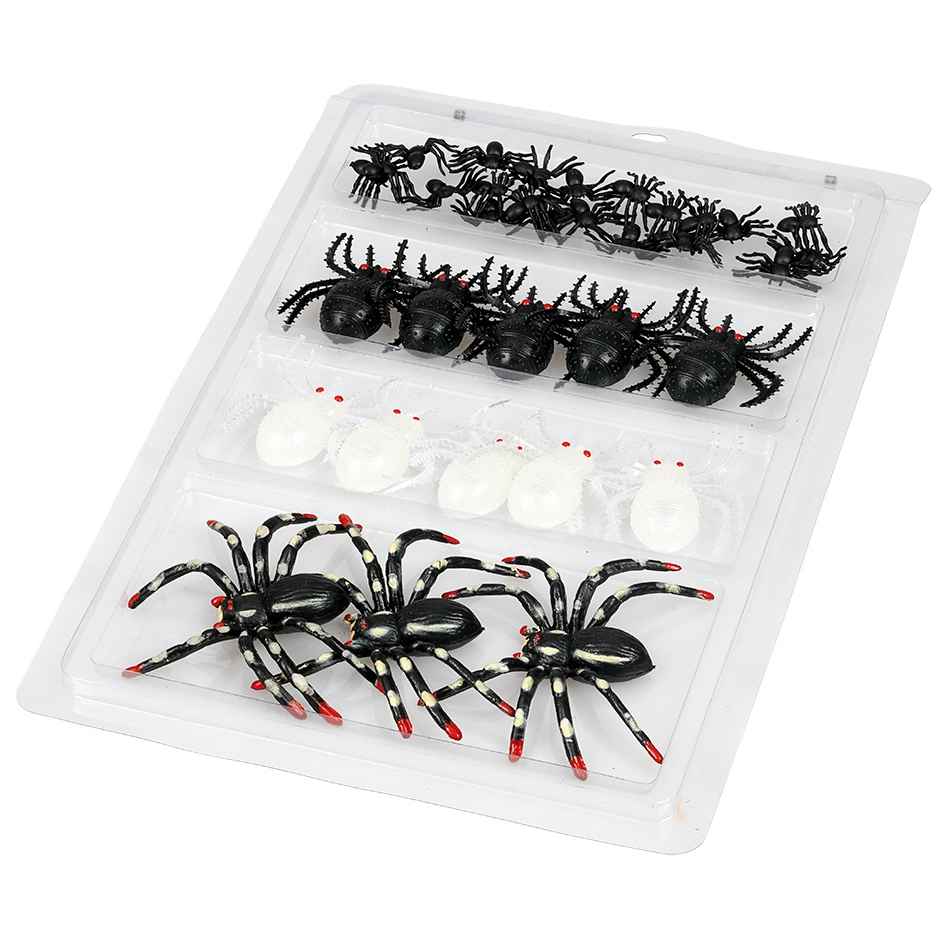 Halloween Dekokit med edderkopper