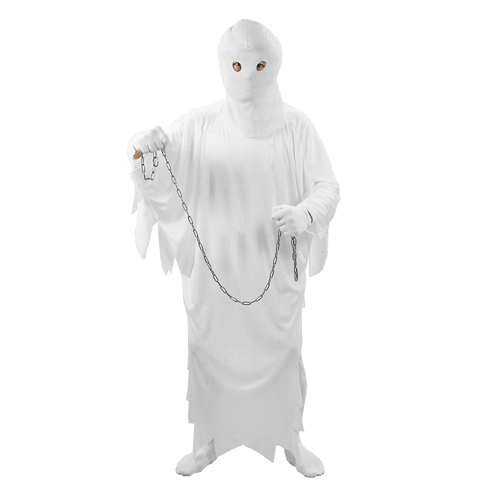 Halloween Kostume str. 7-12 år, Spøgelse