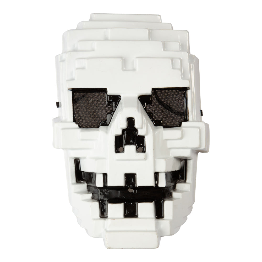 Halloween Pixel Skull maske