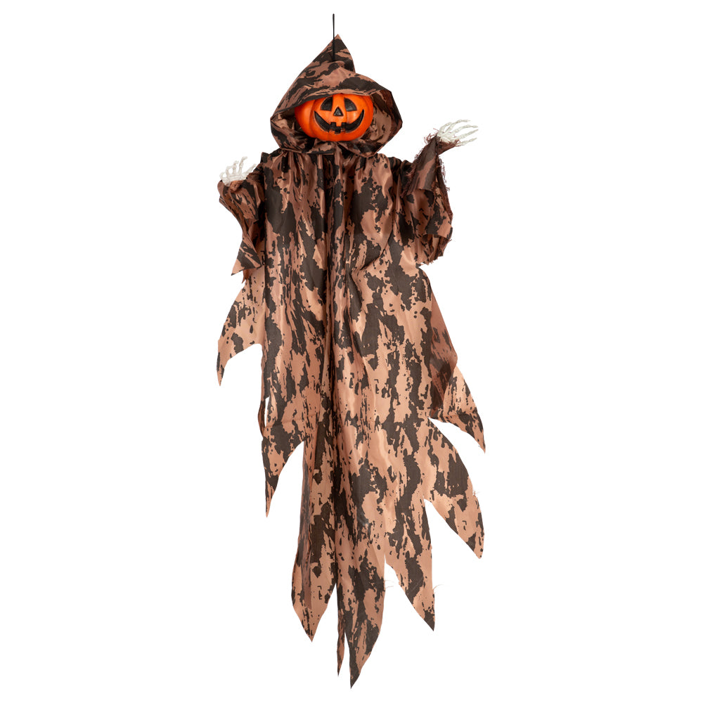 Halloween Hængende kranium græskarspøgelse 100 cm