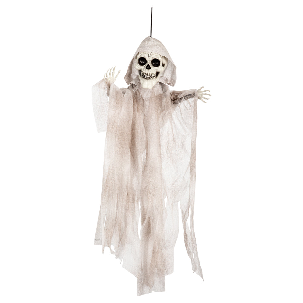 Halloween Hængende kranium spøgelse 90 cm