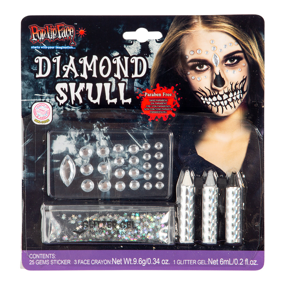 Makeup Kit, Diamond Skull