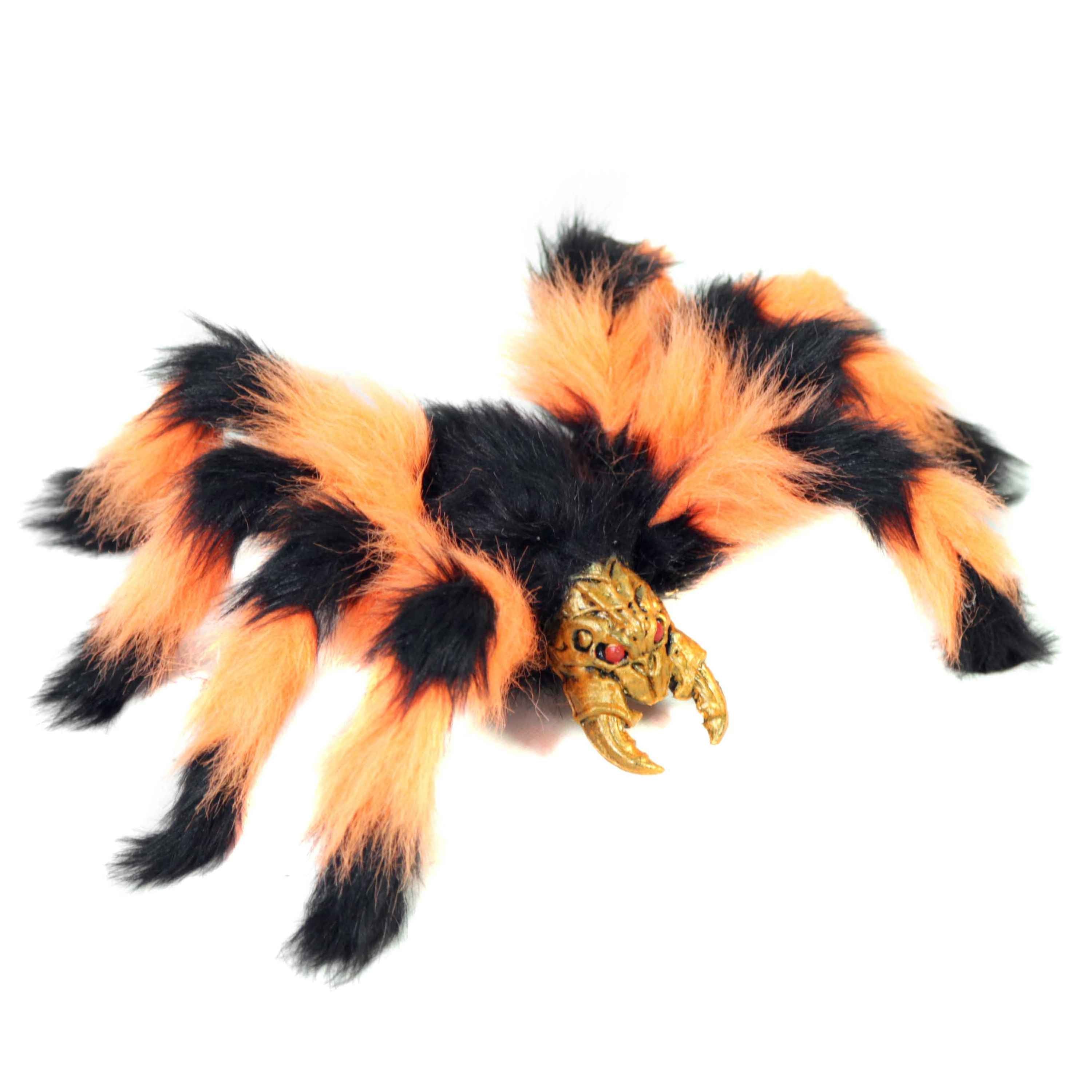 Halloween Edderkop 45 cm, Orange/sort