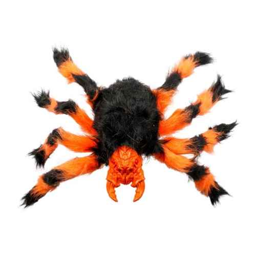 Halloween Edderkop 45 cm, Orange/sort