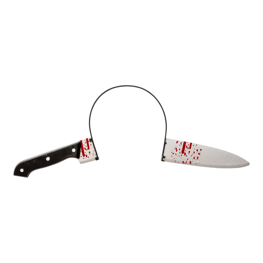 Halloween hårbøjle med kniv