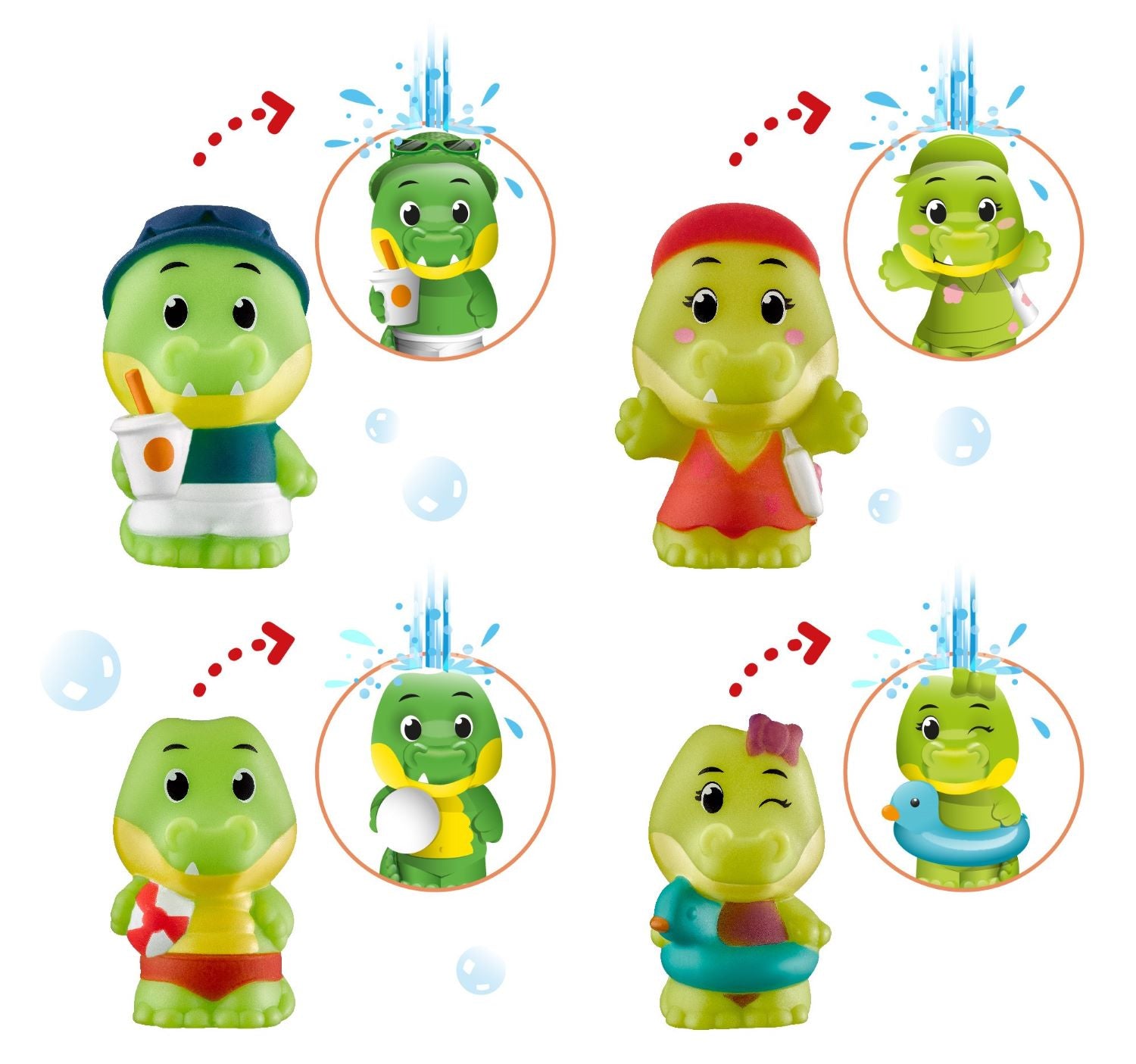 Timber Tots Croco Family 4 stk.