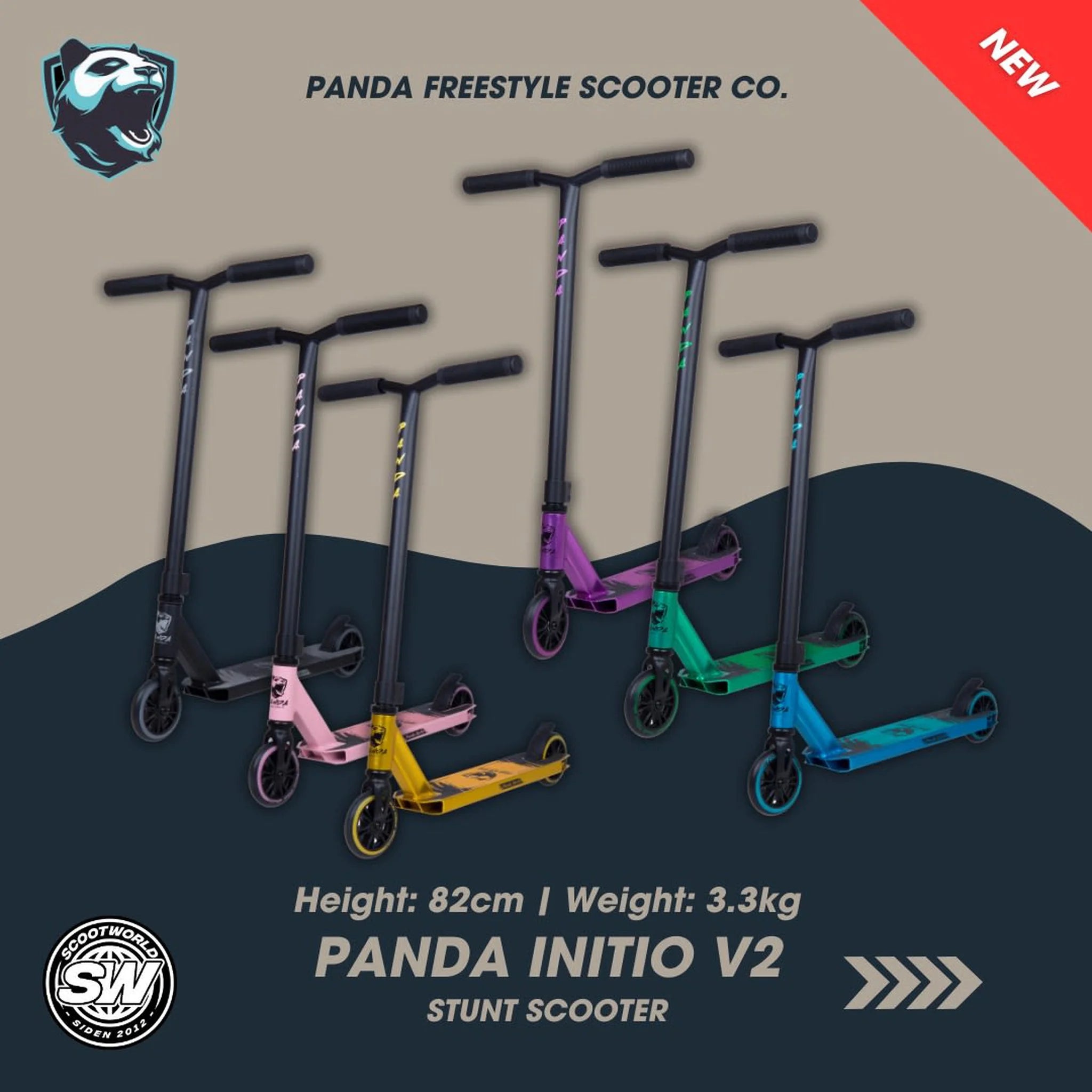 Panda Initio V2 Trick Løbehjul, Purple