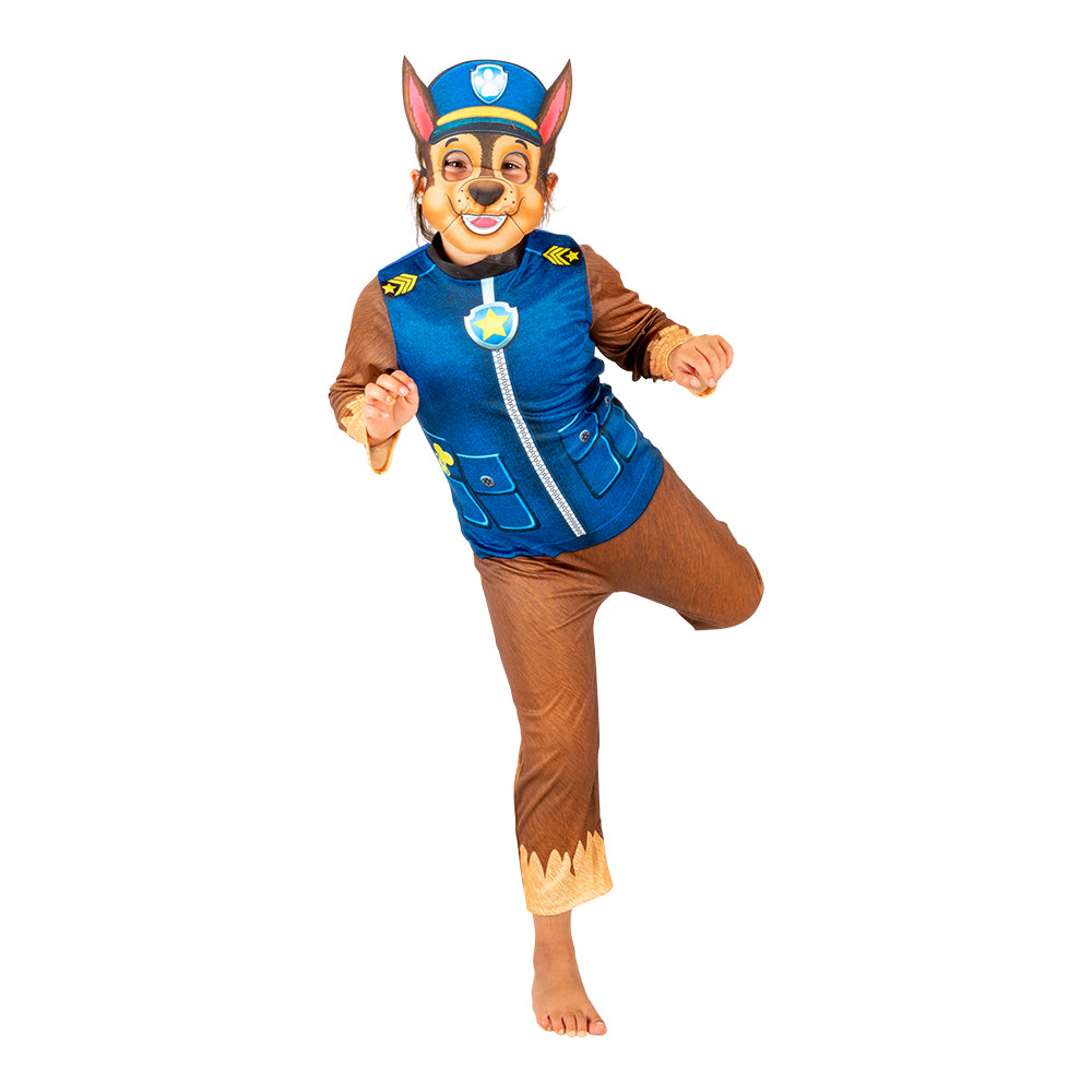 Paw Patrol Kostume str. 4-6 år, Chase
