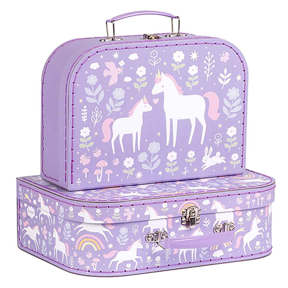 A Little Lovely Company Kuffert lille, Unicorn Dreams