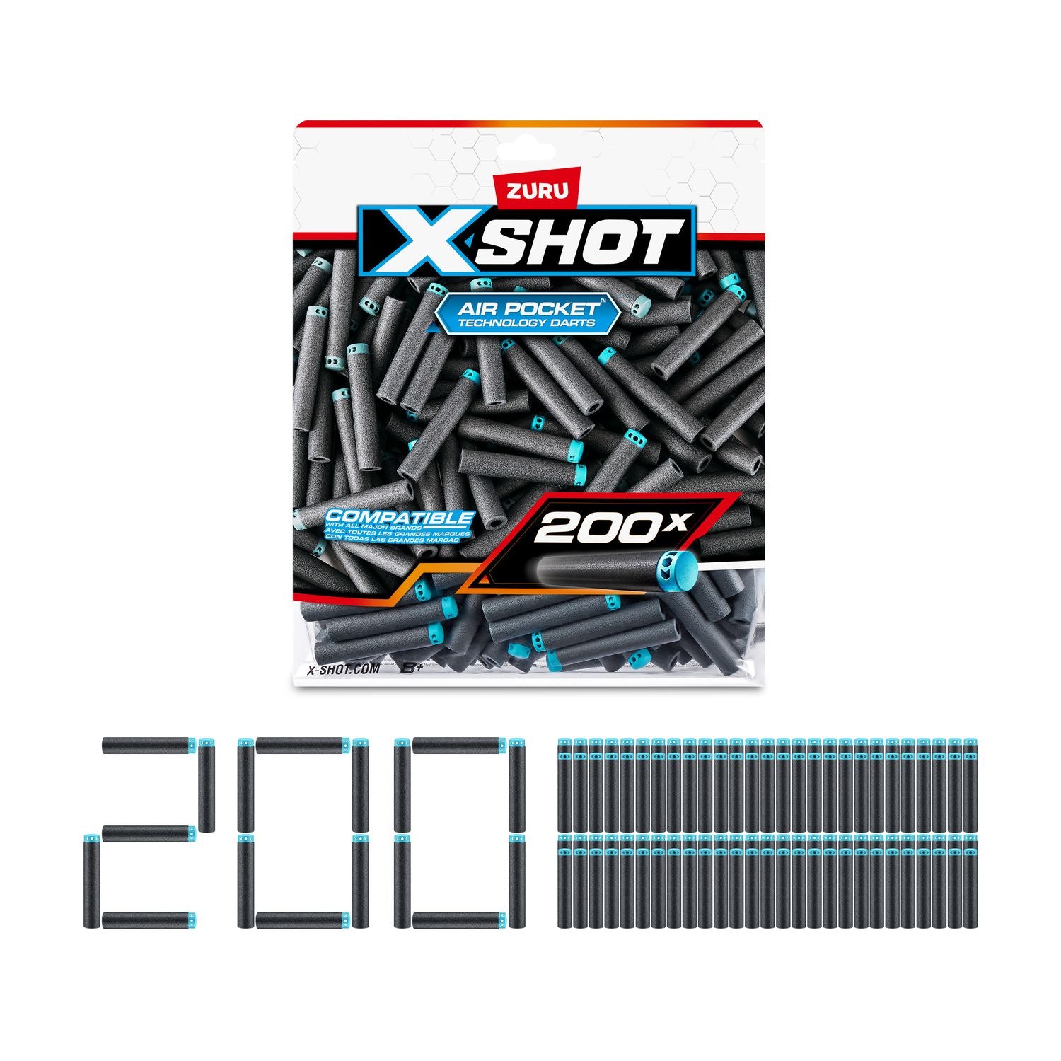 XSHOT Excel Darts Refill Pack (200 Darts)