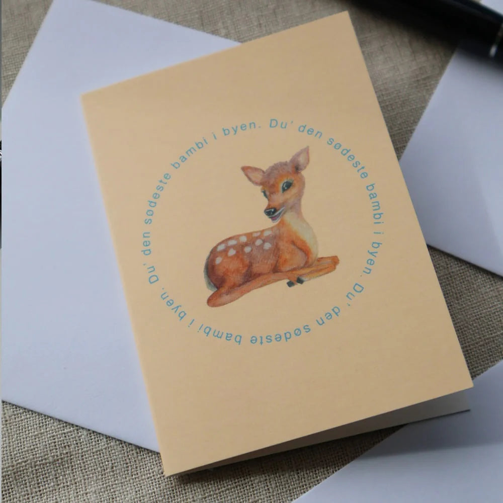 All By Voss Blomsterkort, Bambi