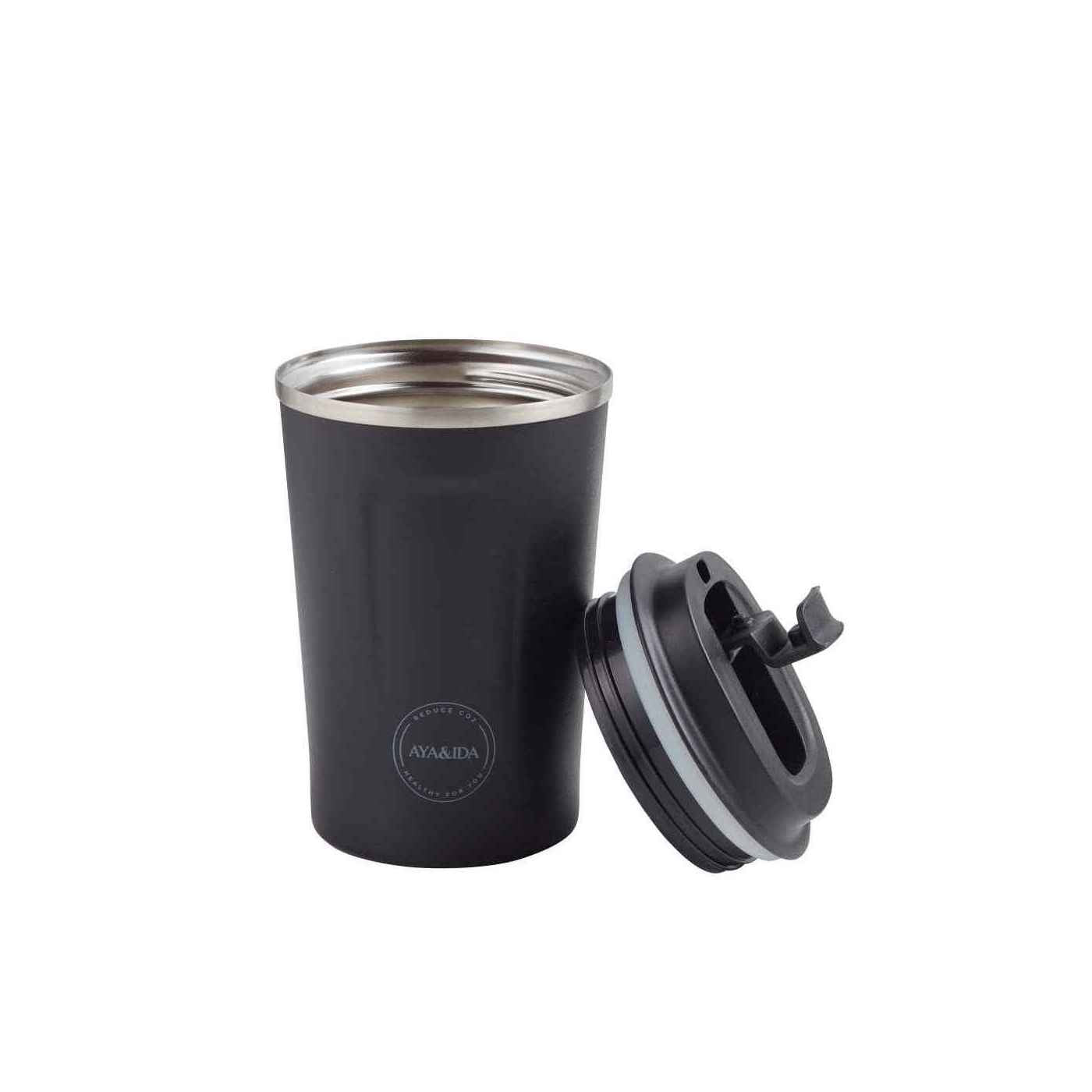 Aya & Ida Thermo Cup2Go 380 ml, Matte Black