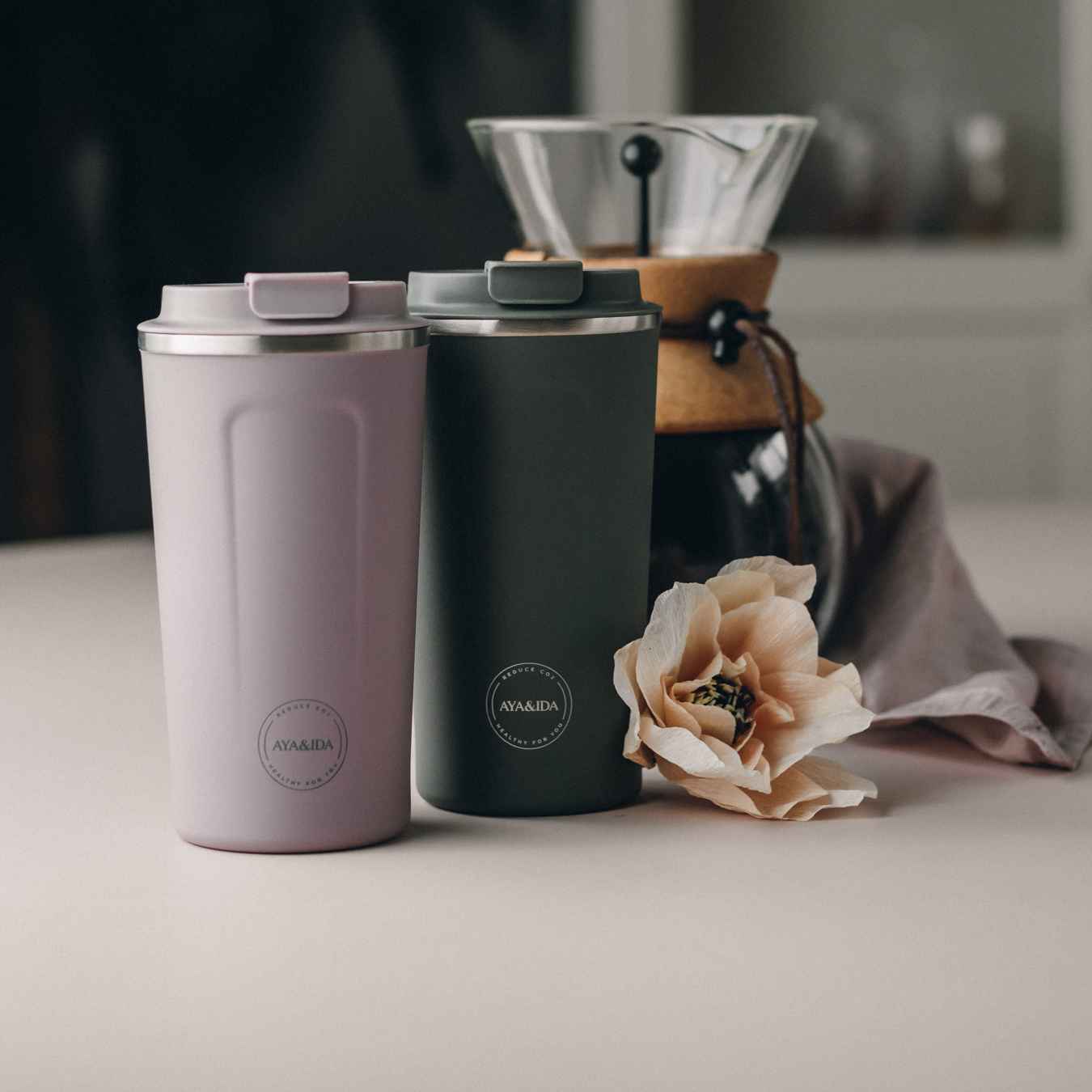 Aya & Ida Thermo Cup2Go 500 ml, Lavender
