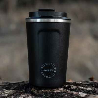 Aya & Ida Thermo Cup2Go 380 ml, Matte Black