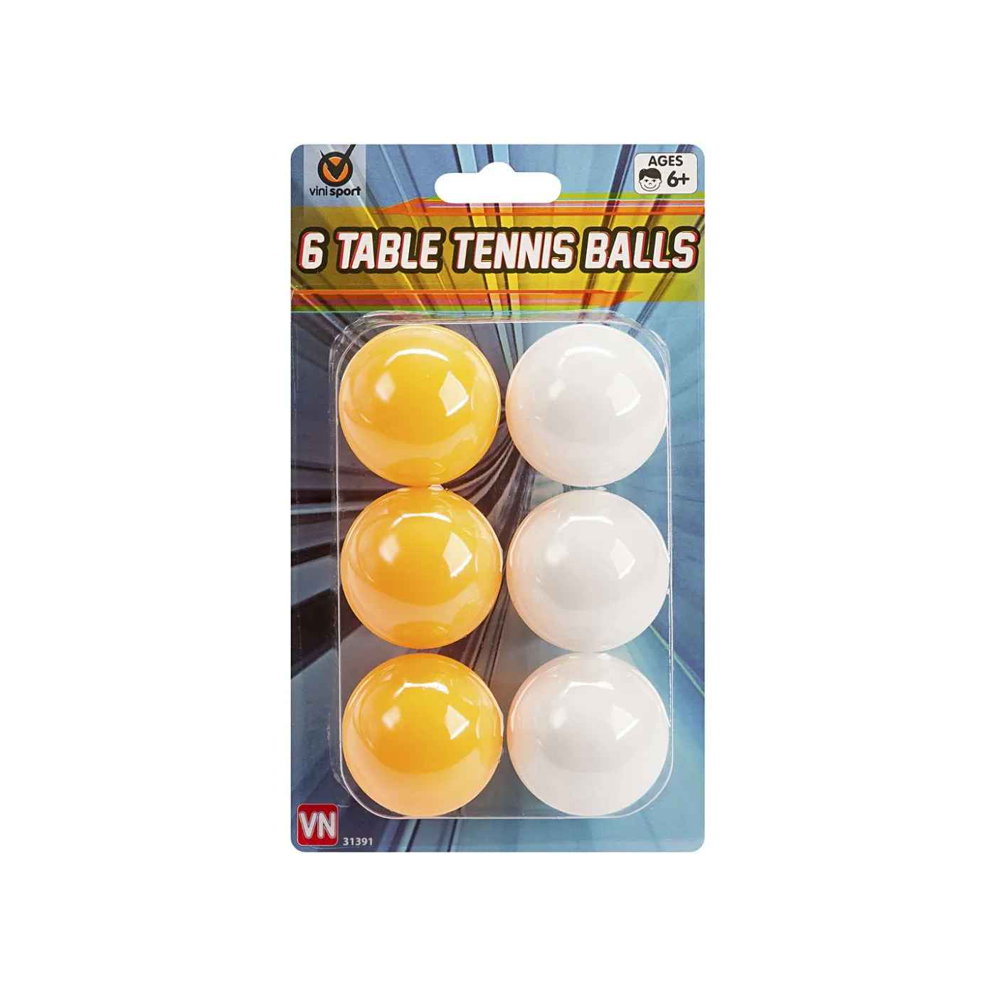 Bordtennisbolde, 6 stk.