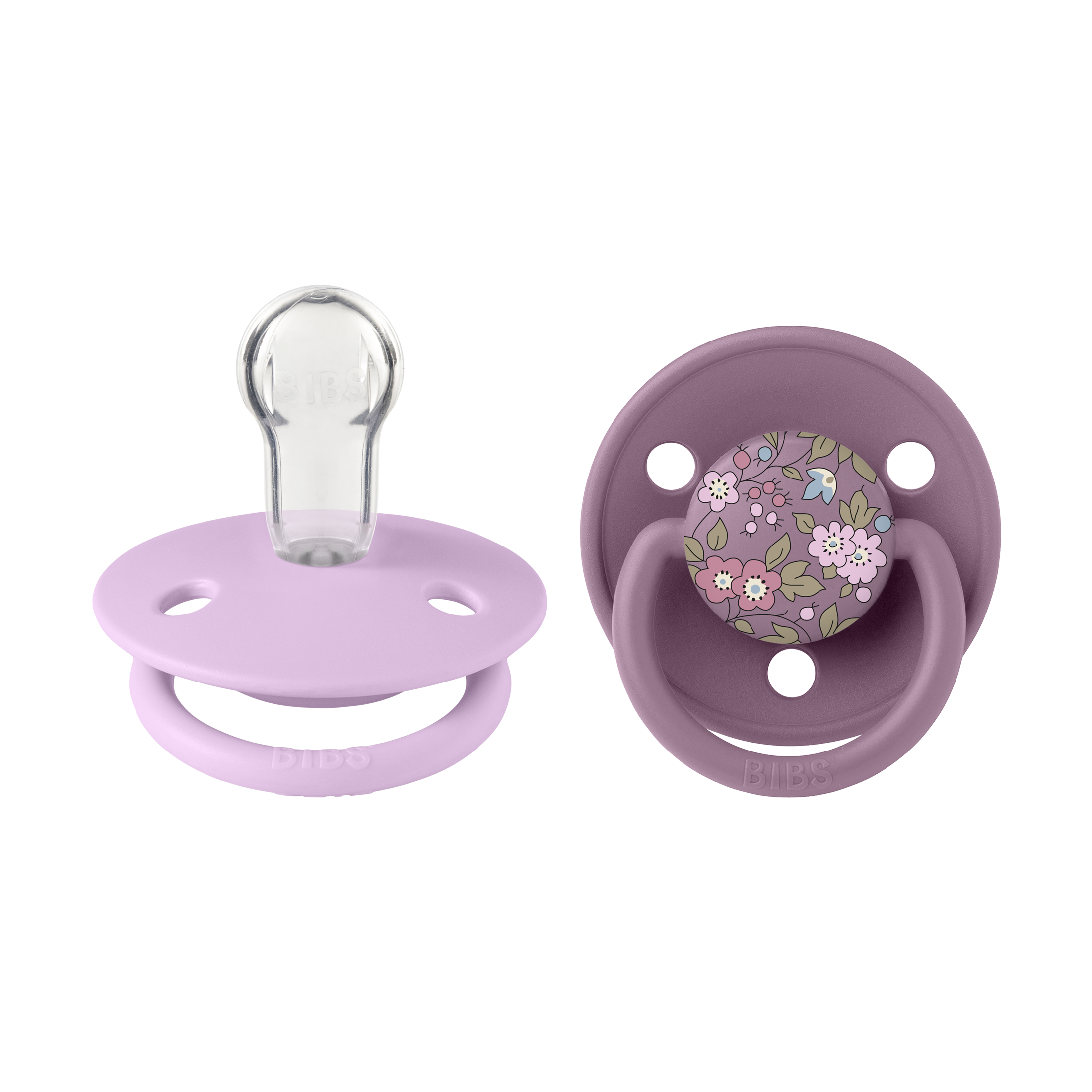 BIBS x Liberty De Lux 2-pak Silikonesutter One Size, Mauve Mix
