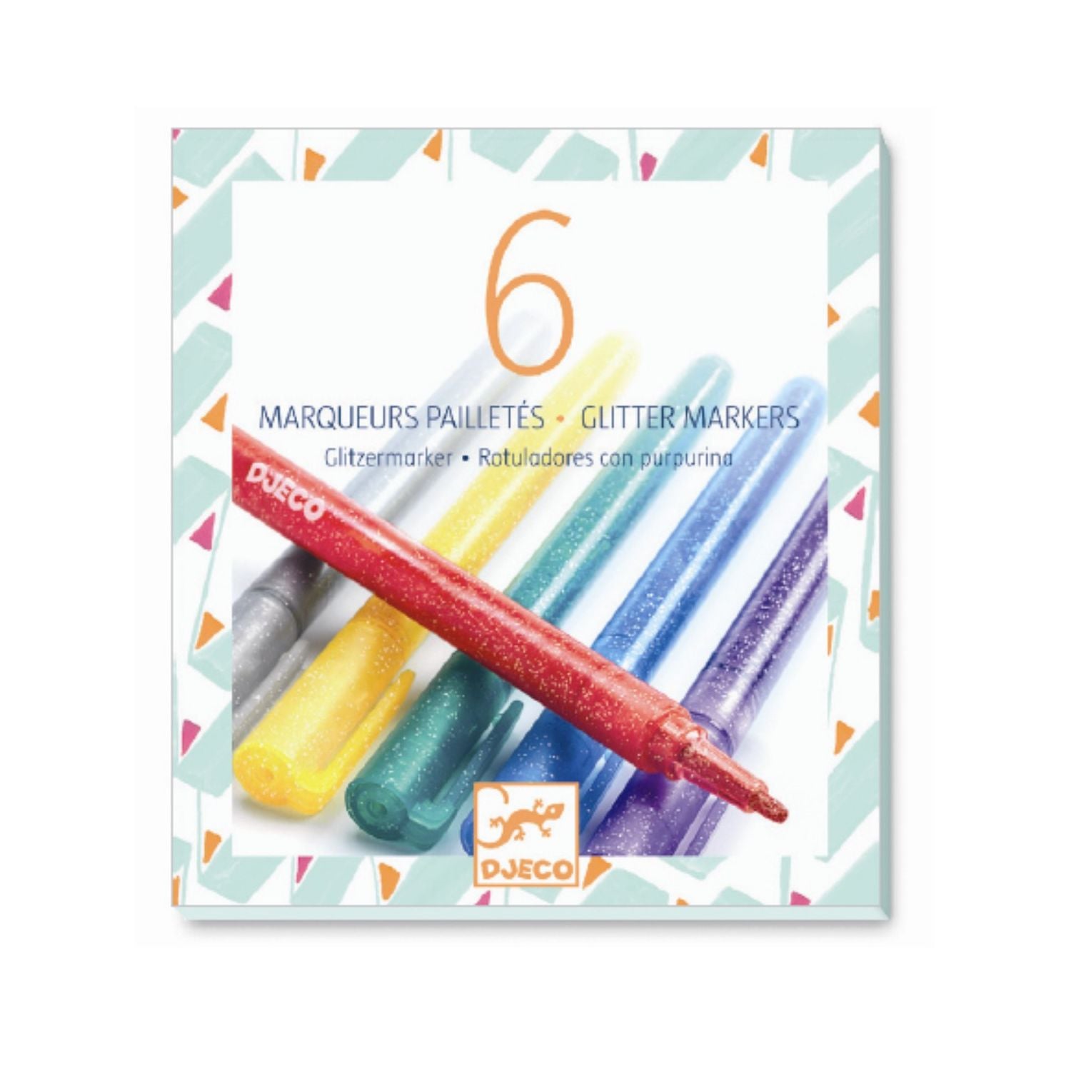 Djeco glittertusser 6 stk.
