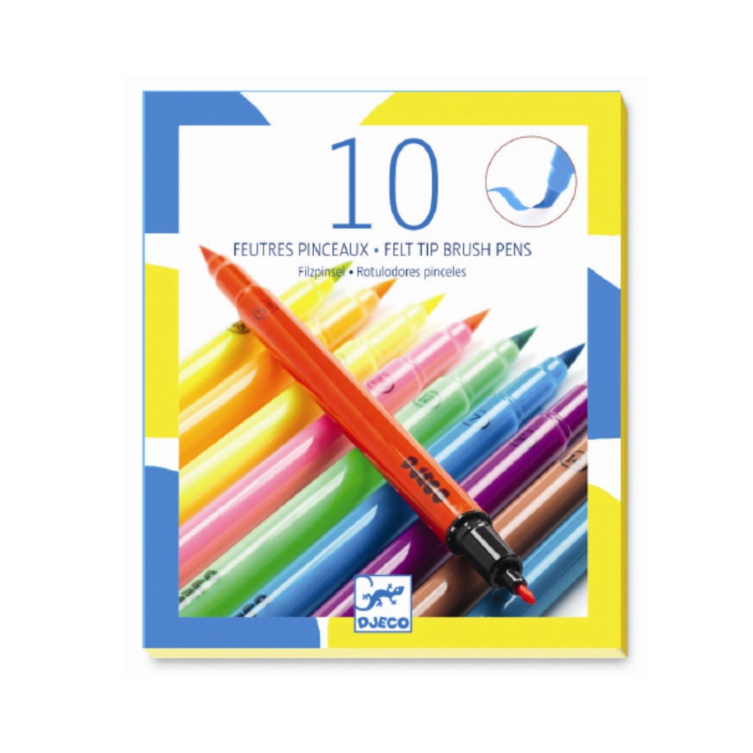 Djeco penseltusser 10 stk. Pop