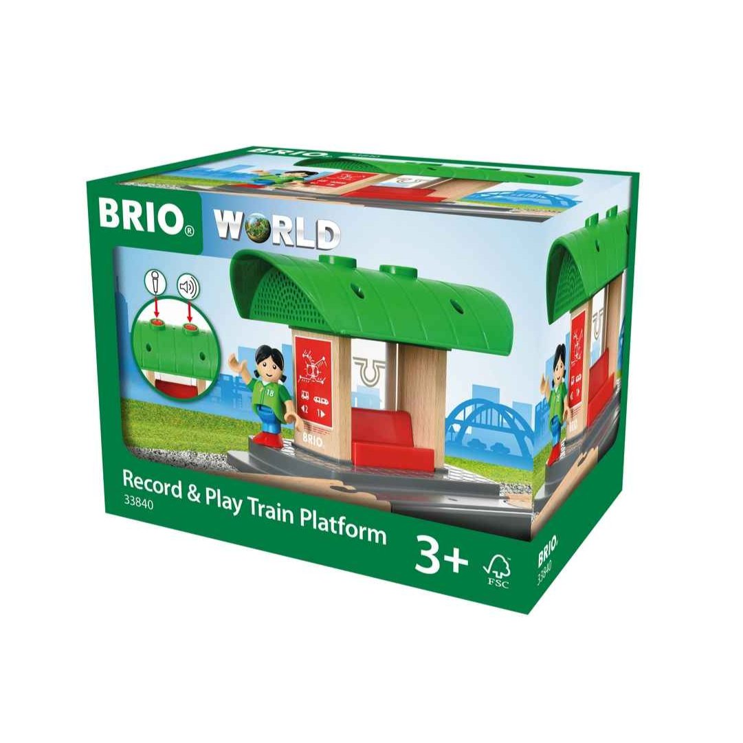 BRIO® Togstation med lydoptager 33840