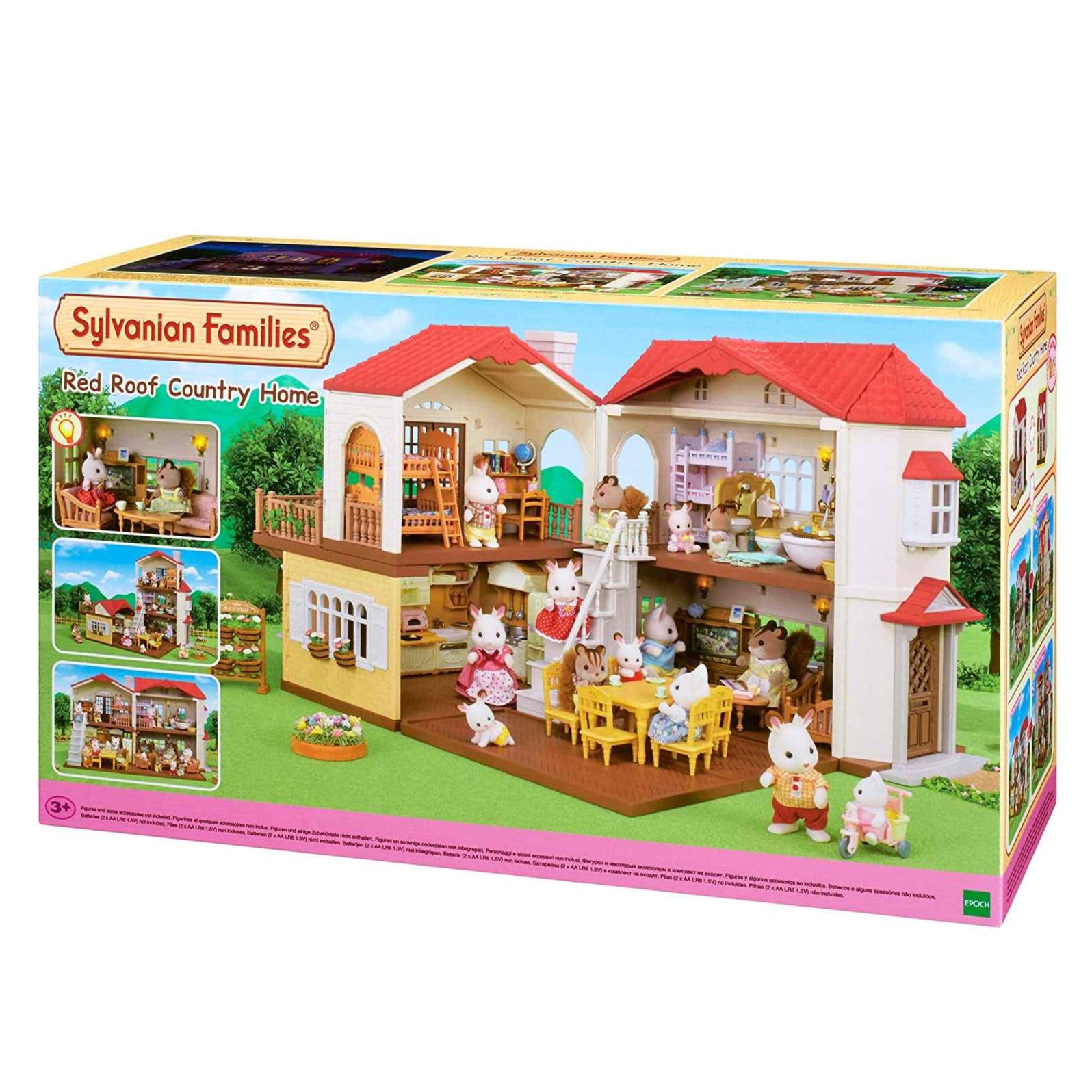 Sylvanian Families Red Roof country home med lys 5302