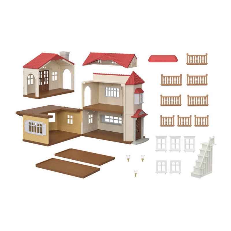 Sylvanian Families Red Roof country home med lys 5302