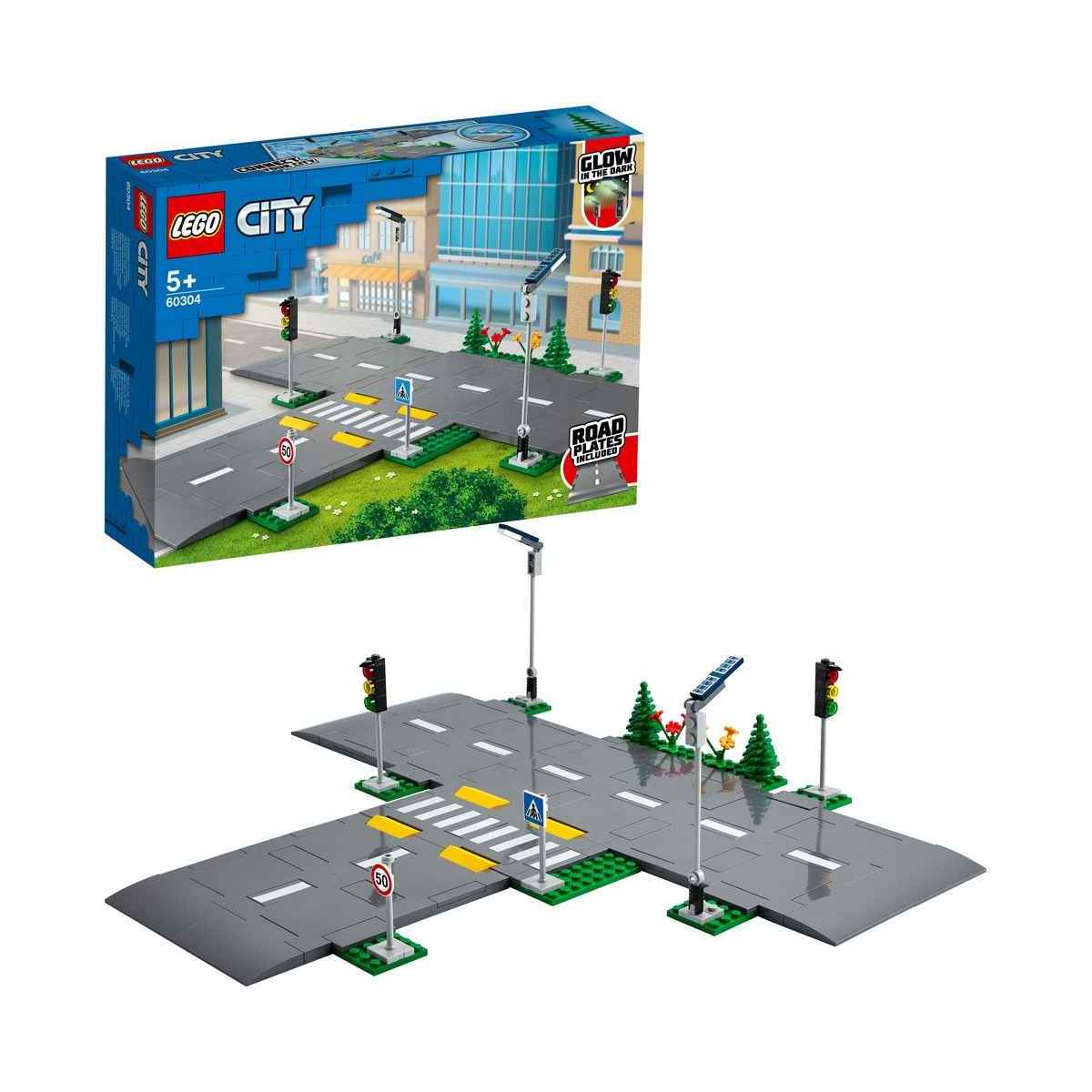 lilla forbrug Samlet LEGO® City Vejplader inkl. tilbehør 60304 – Leg & idé
