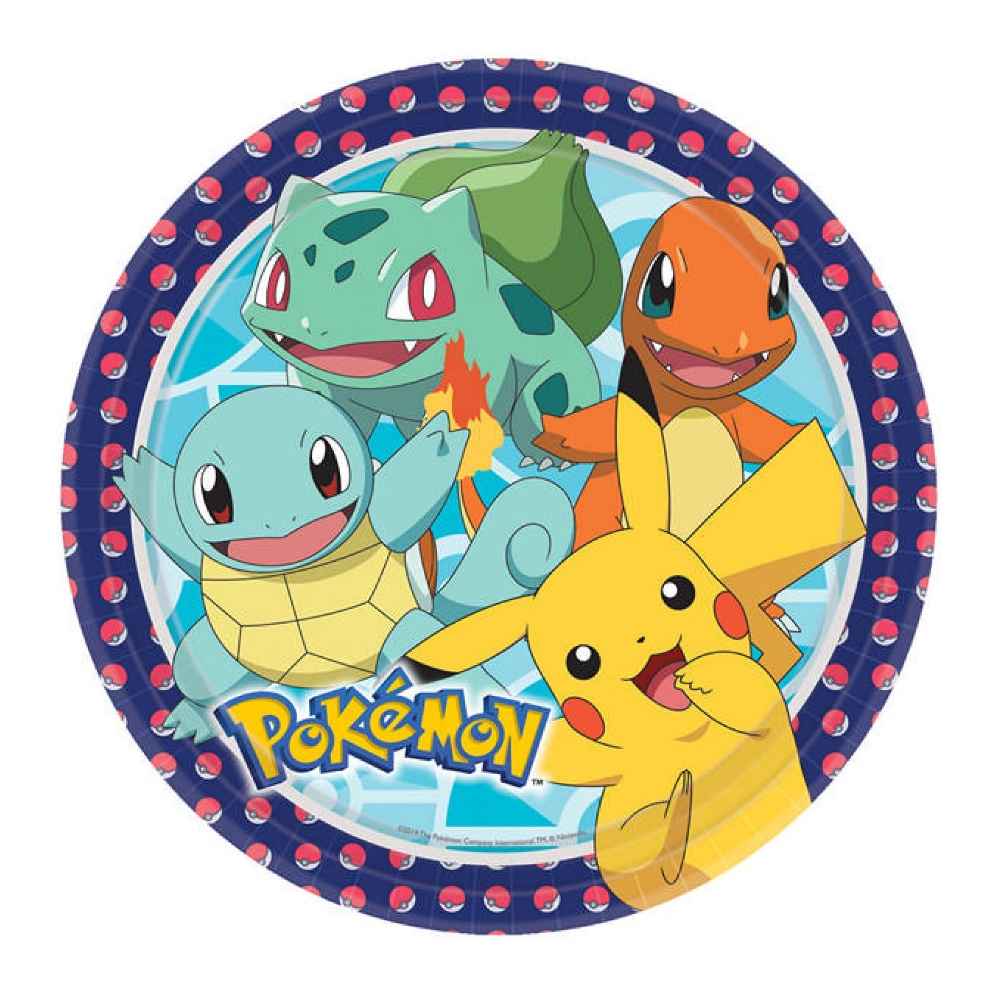 Pokémon Paptallerkner str. L, 8 stk.