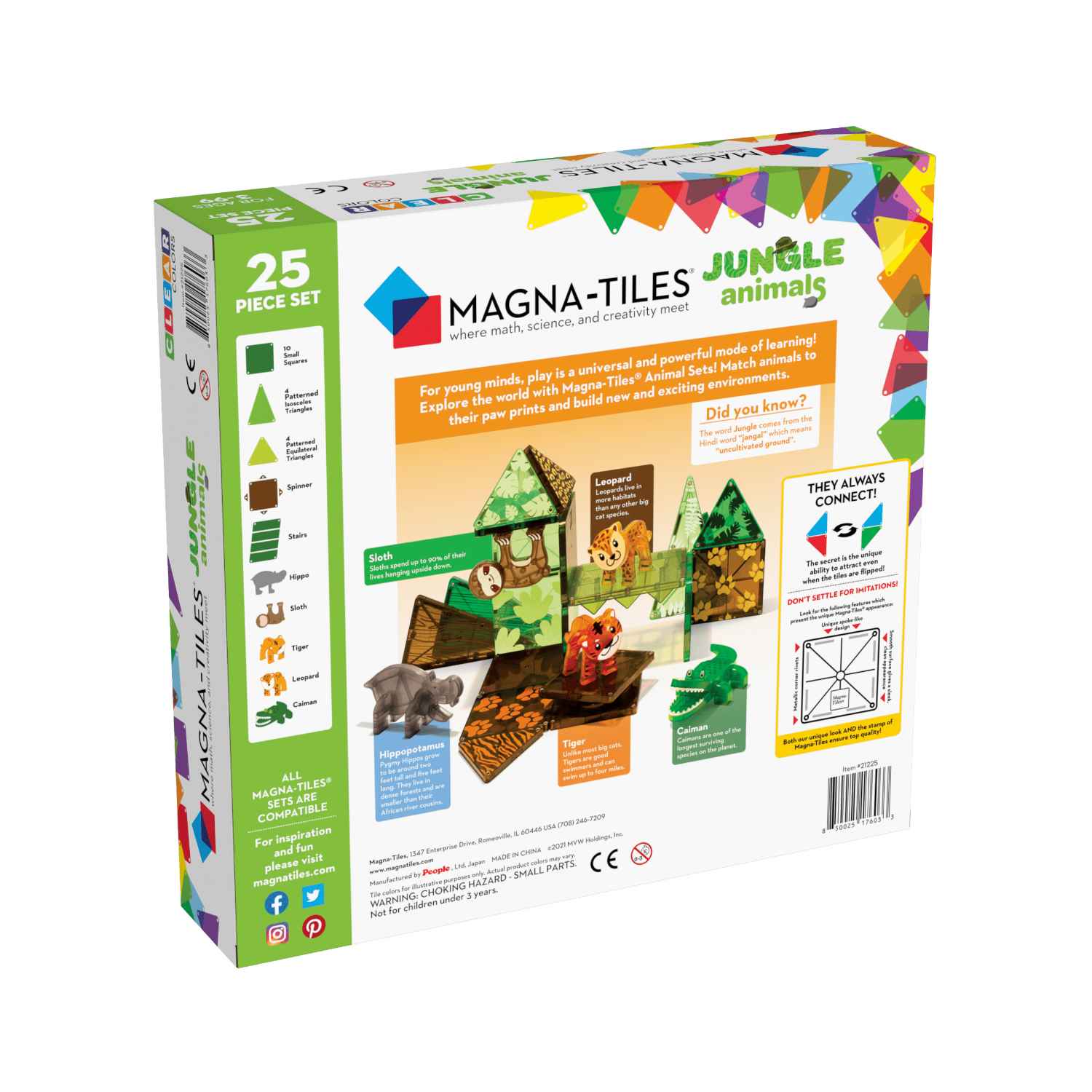 Magna-Tiles Jungle Animals 25 dele