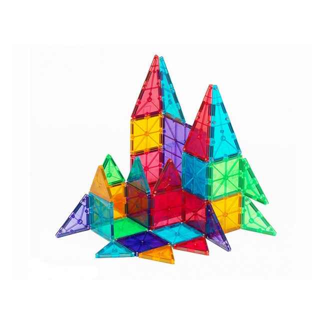 Magna-Tiles Clear Colors Transparent 32 dele