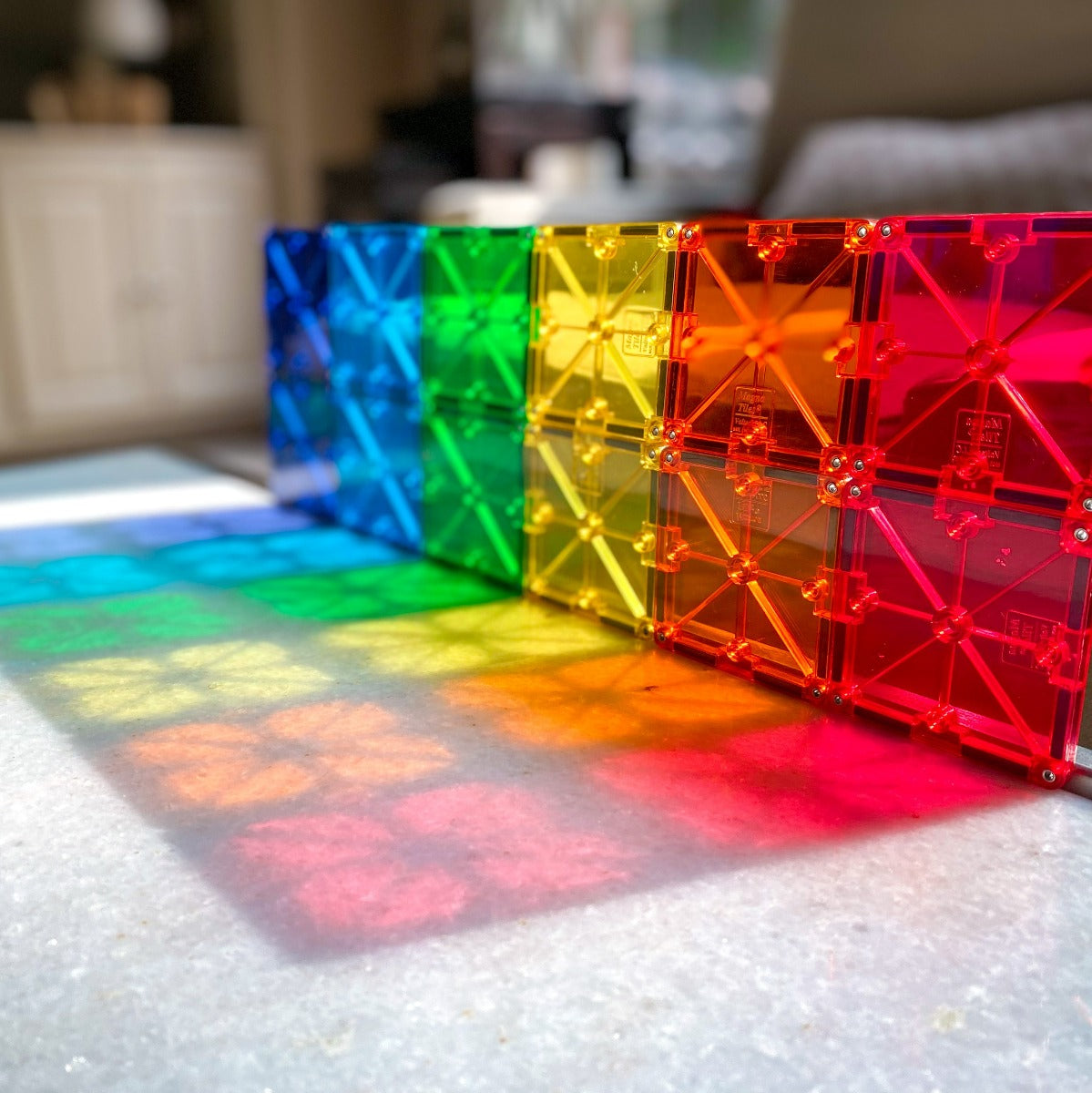 Magna-Tiles Clear Colors Transparent 32 dele