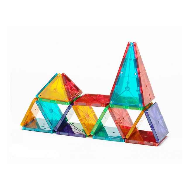 Magna-Tiles Clear Colors Transparent 32 dele