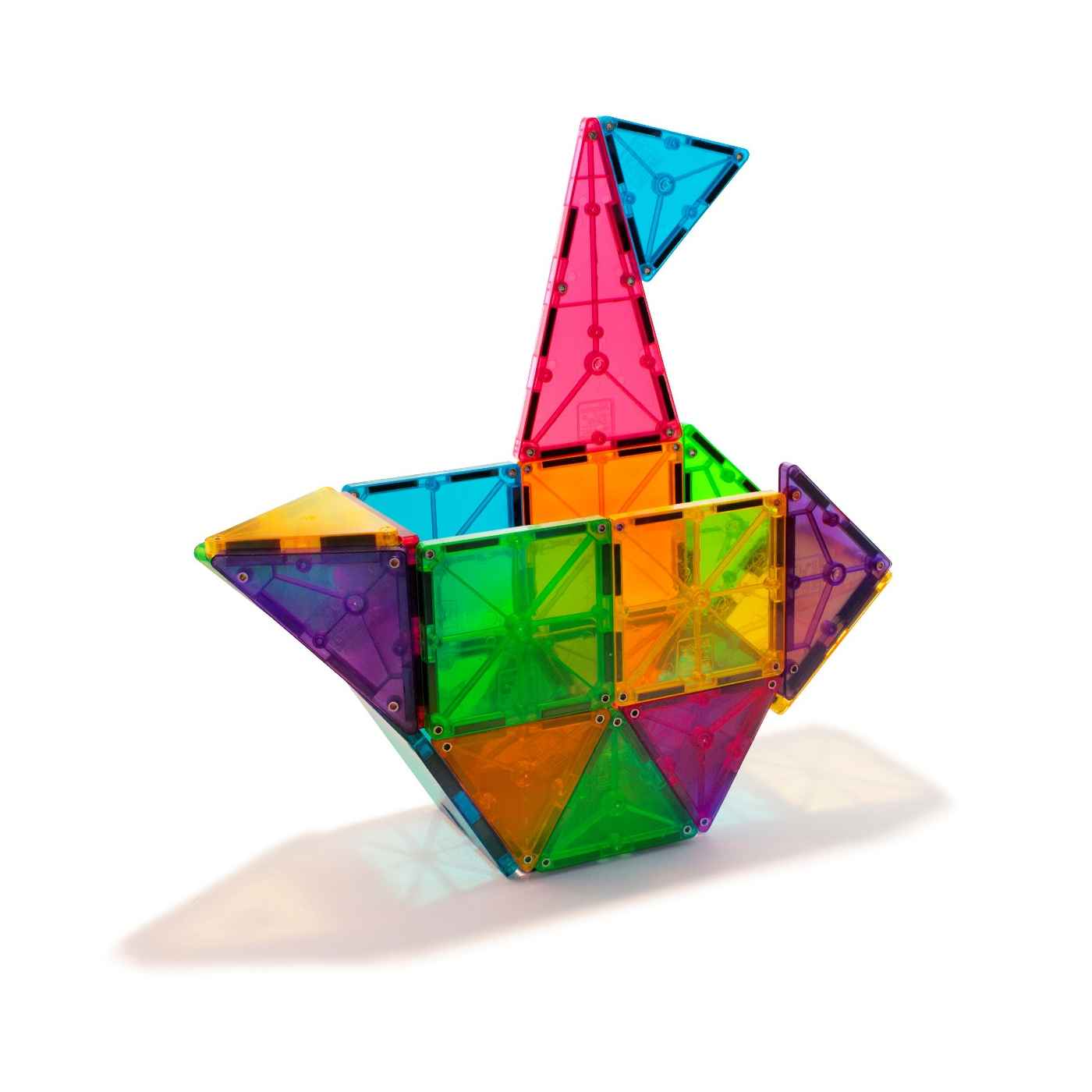 Magna-Tiles Clear Colors Transparent 32 dele