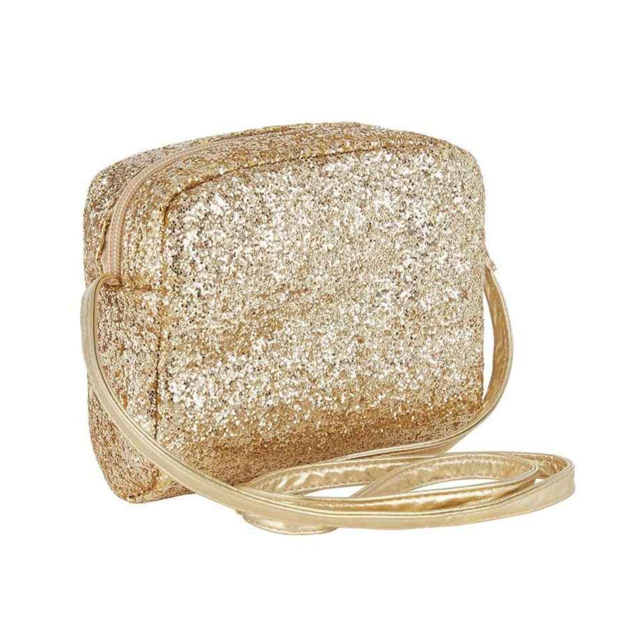 Mimi & Lula Skuldertaske, Guld glitter