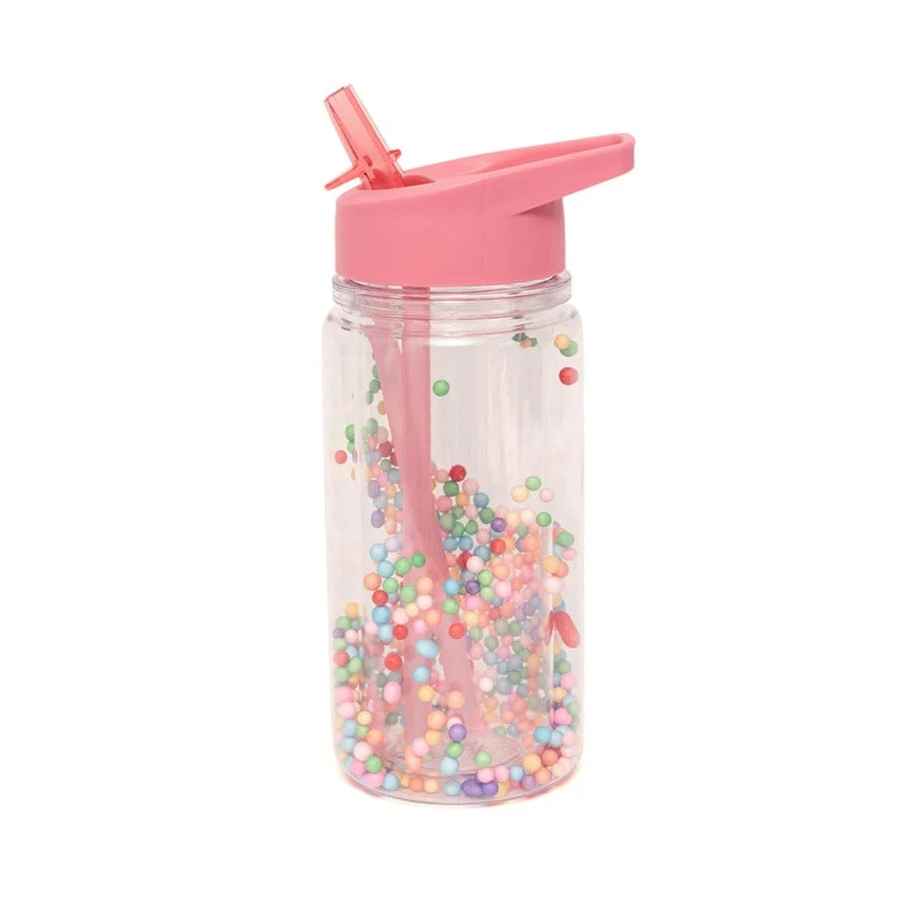 Petit Monkey Drikkedunk med flamingokugler, Peony Pink