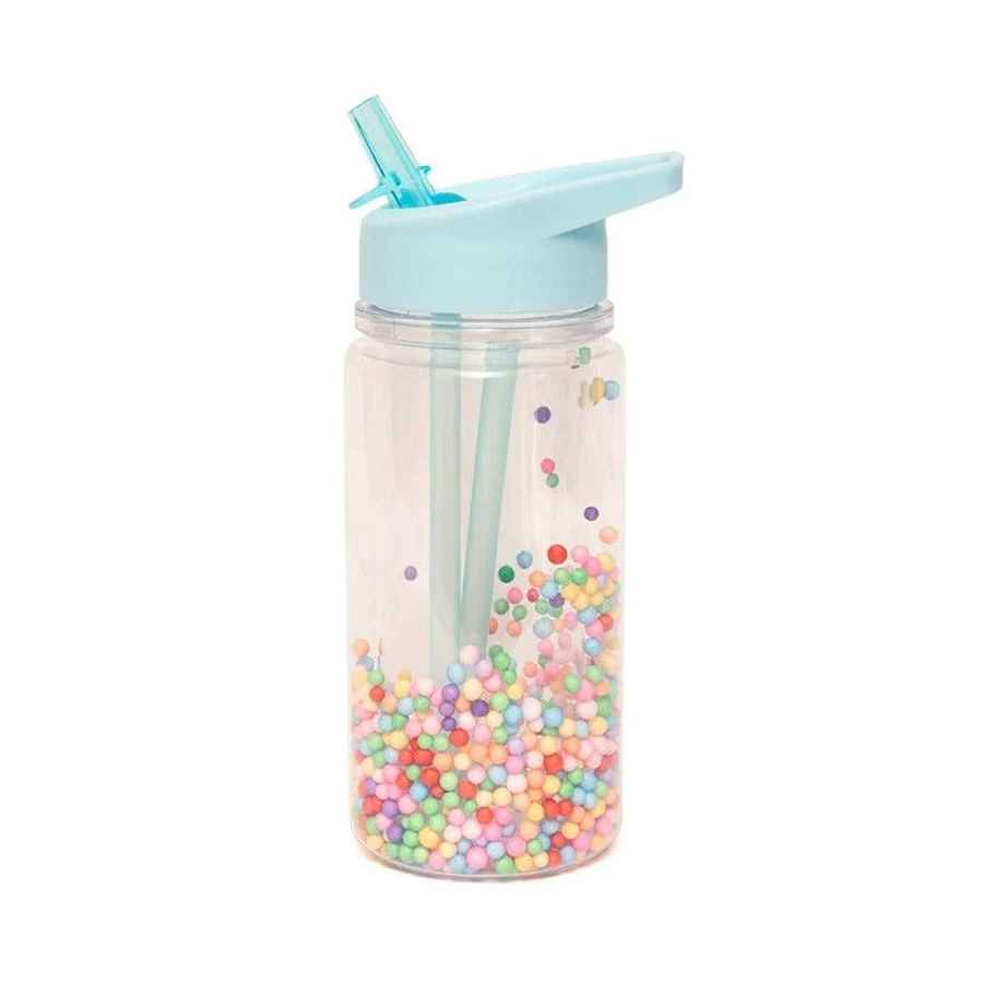 Petit Monkey Drikkedunk med flamingokugler, Aqua blue