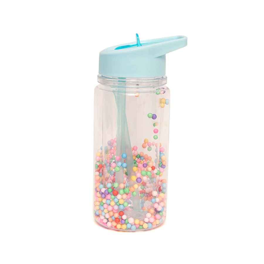 Petit Monkey Drikkedunk med flamingokugler, Aqua blue