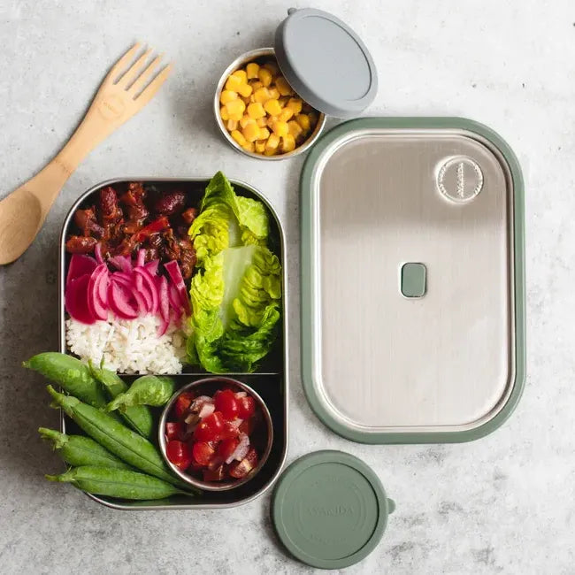 Aya & Ida Lunch Box 1000 ml, Tropical Green