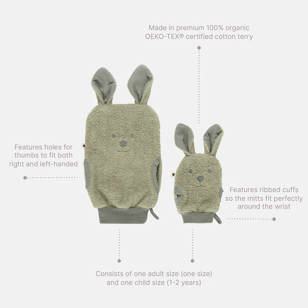 BIBS Kangaroo Badehandsker voksen/barn, Sage
