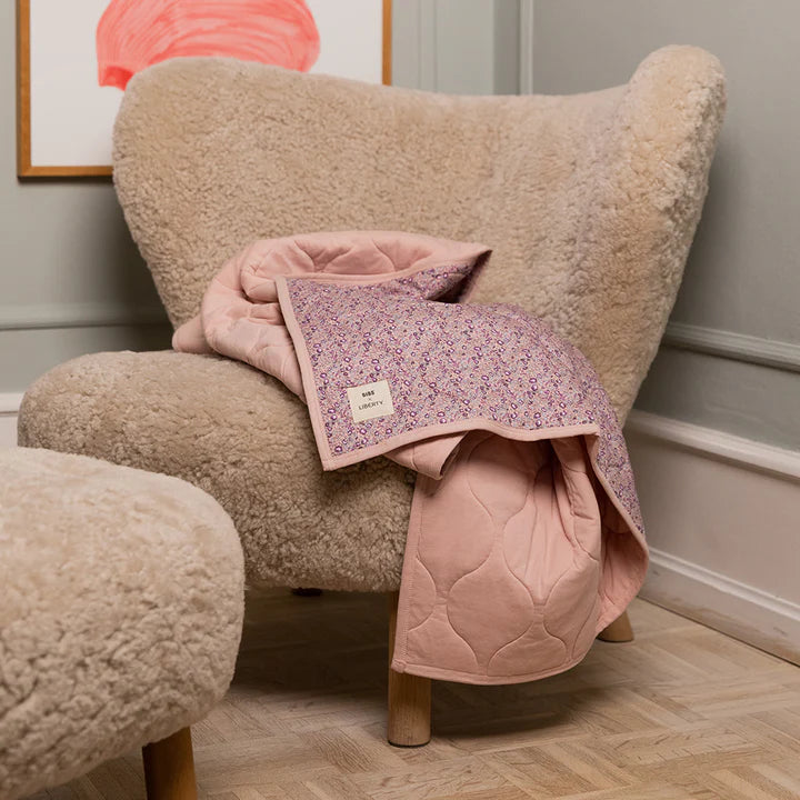 BIBS x Liberty Quiltet tæppe, Eloise Blush
