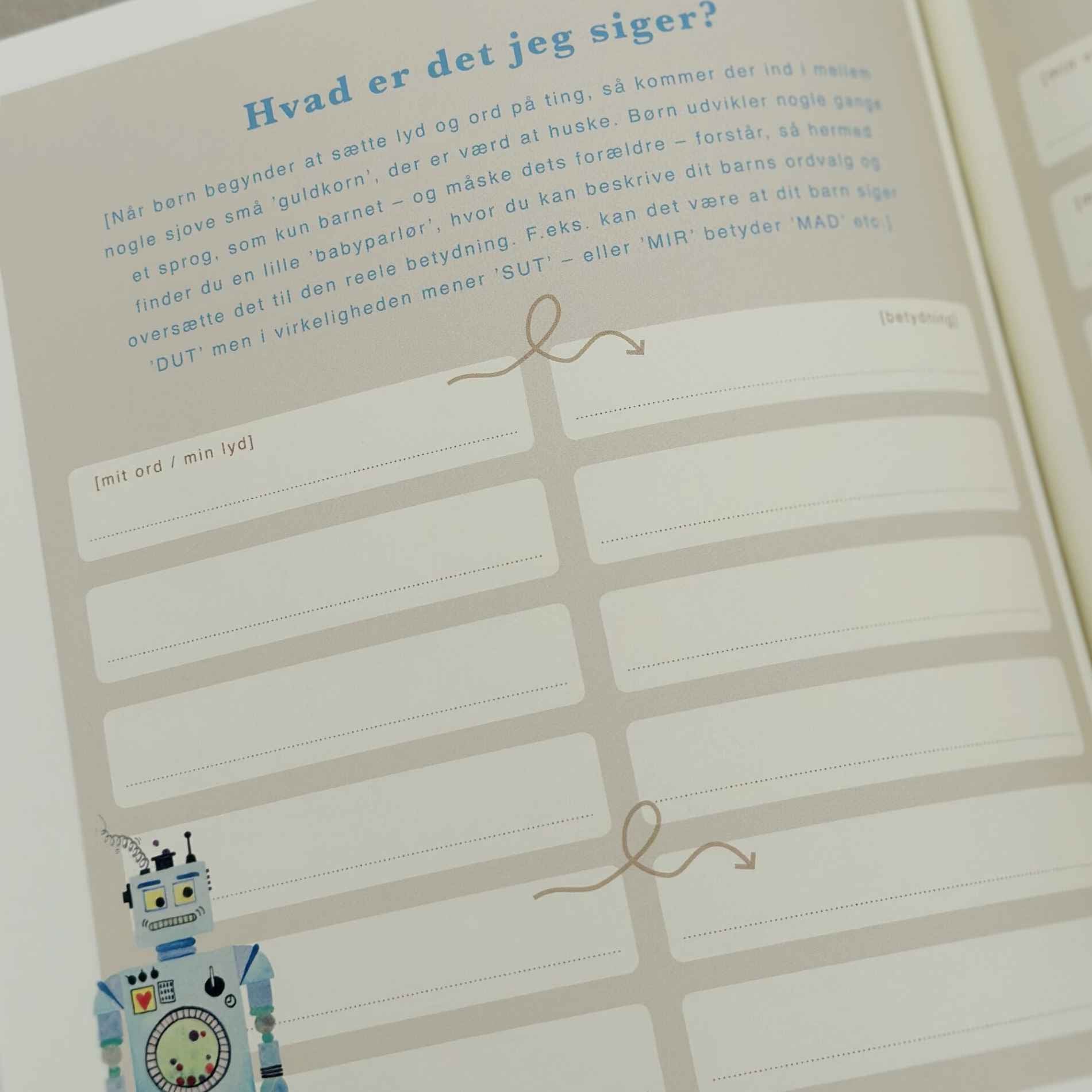 Bogen om mig - En særlig bog til barnet, af Annemette Voss